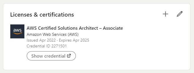 Posting a cute badge on LinkedIn profile